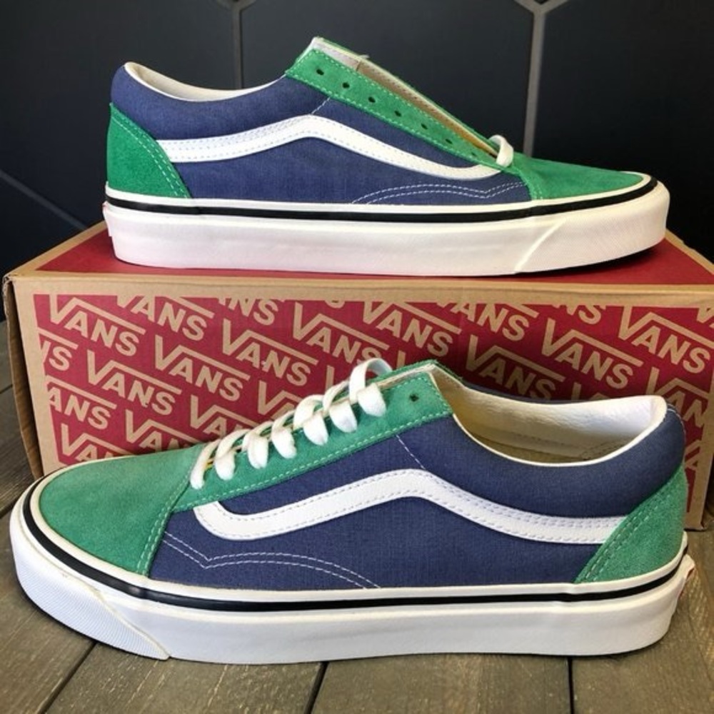 Vans Anaheim Factory Sk8 Low Top Men Multi Color Suede Leather
